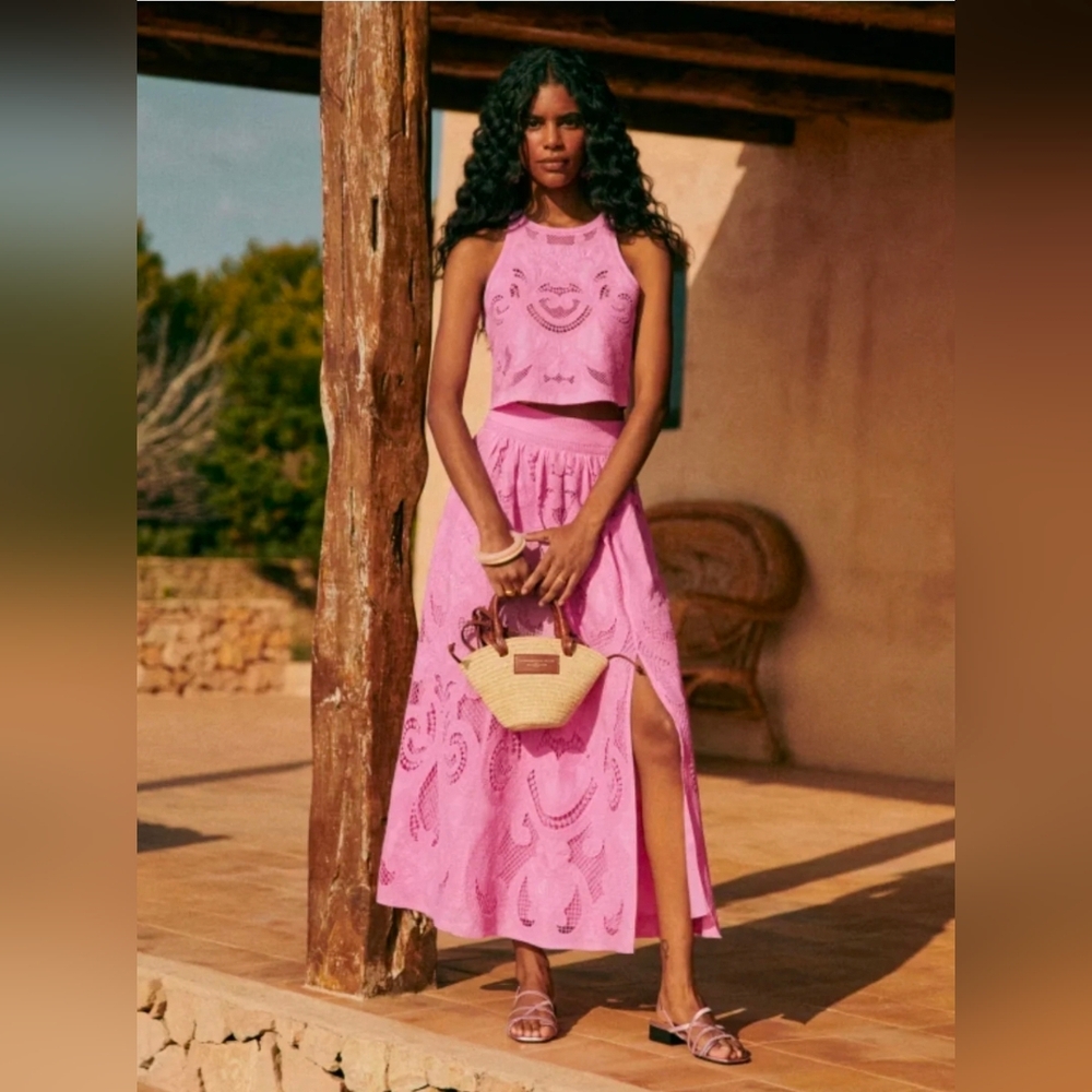 Sezane Uanna Top And Sophie Skirt Set Size 8 (EU 40)